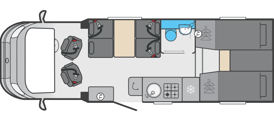 Caravan Floor Plan