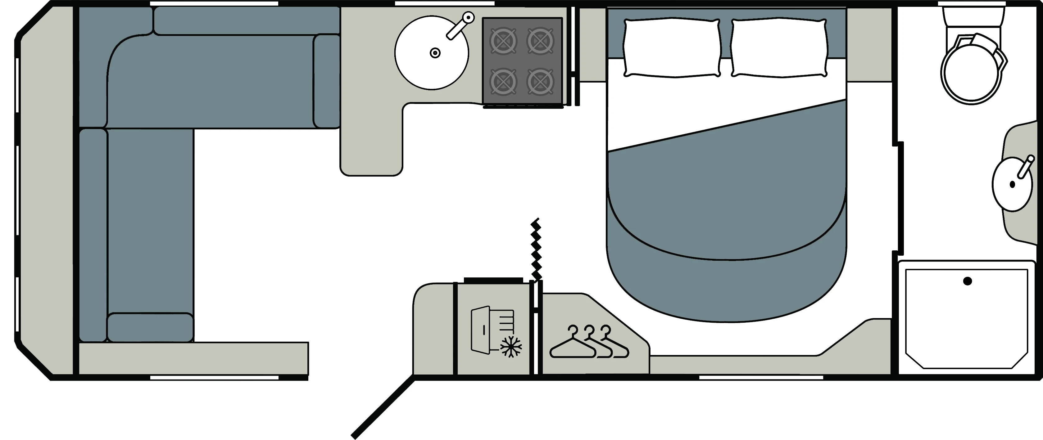 Caravan Floor Plan