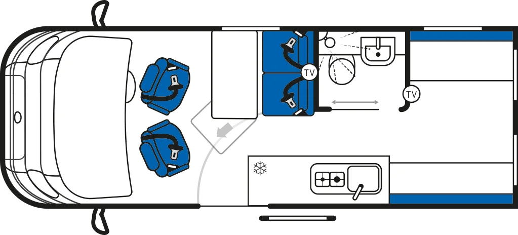 Caravan Floor Plan