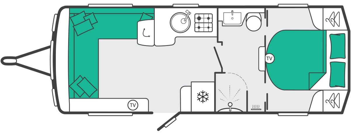 Caravan Floor Plan