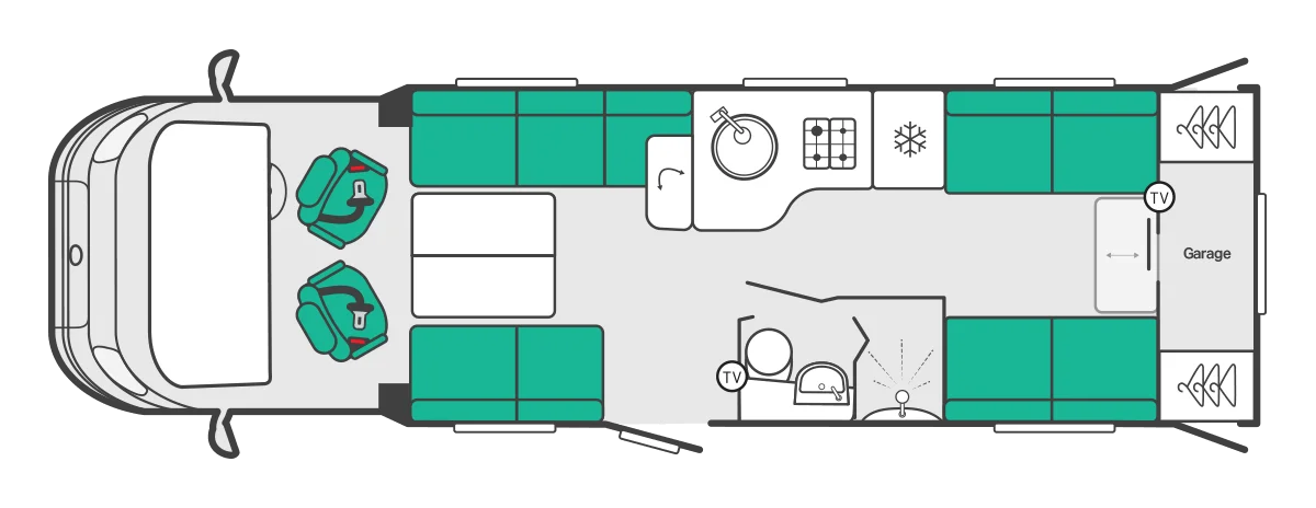 Caravan Floor Plan
