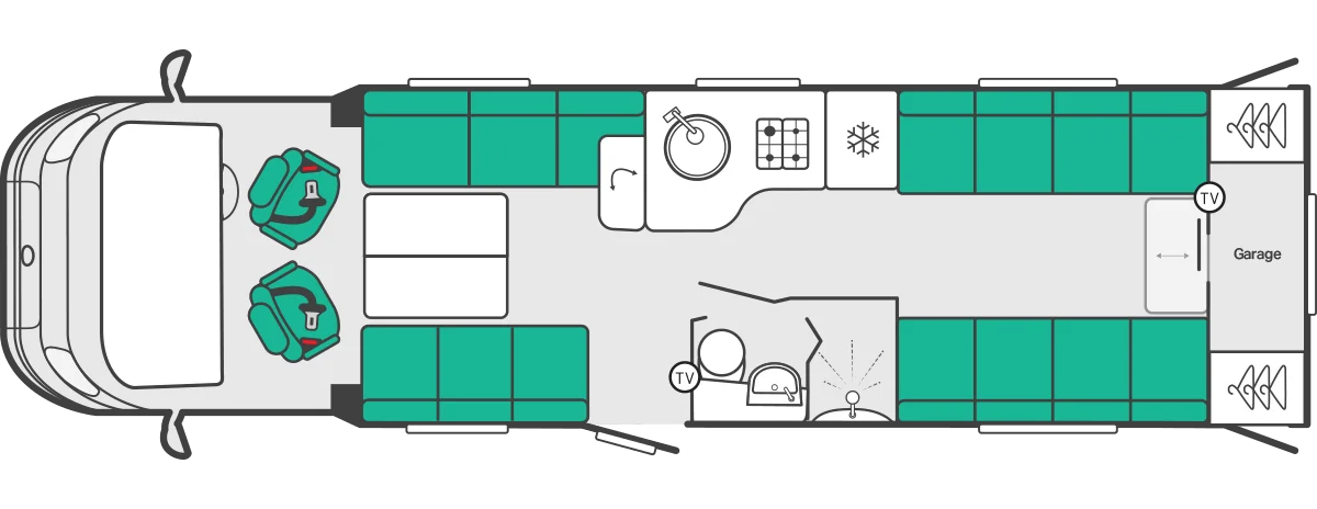 Caravan Floor Plan