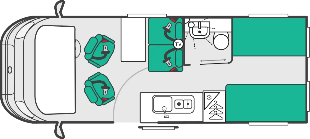 Caravan Floor Plan