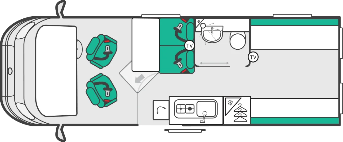 Caravan Floor Plan