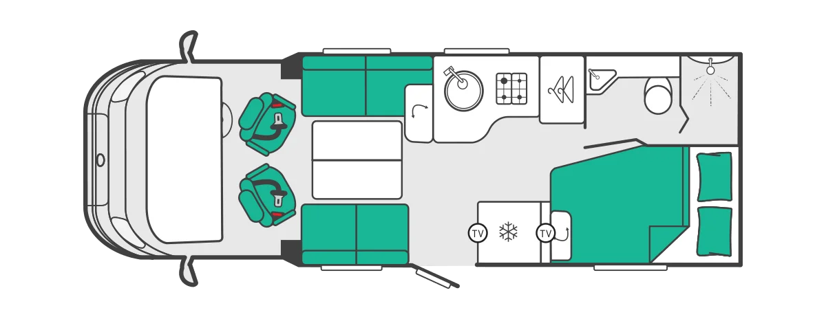 Caravan Floor Plan