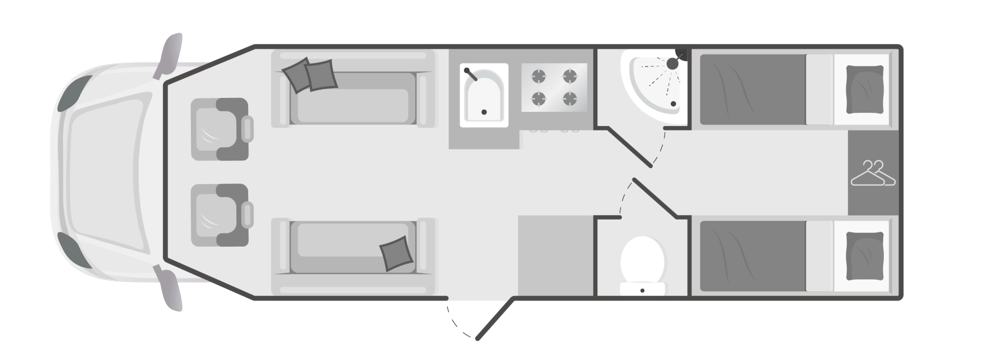 Caravan Floor Plan