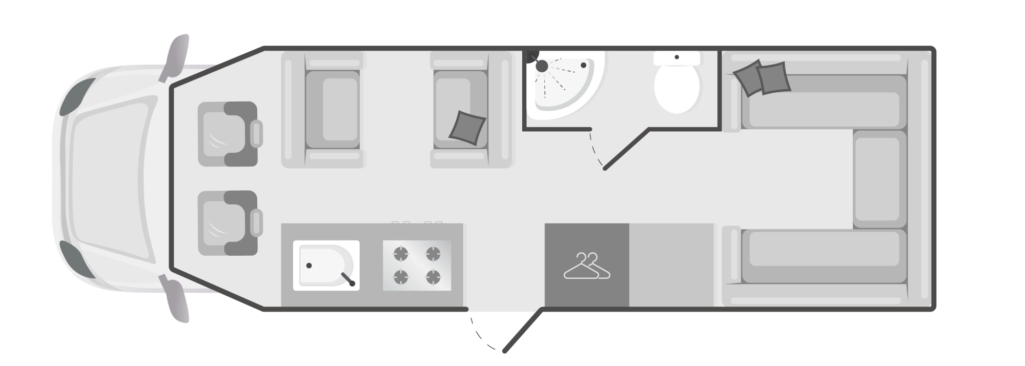 Caravan Floor Plan