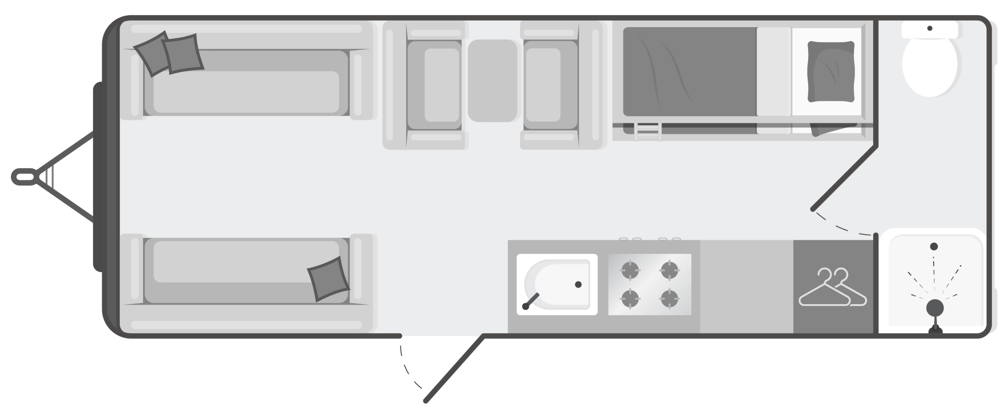 Caravan Floor Plan