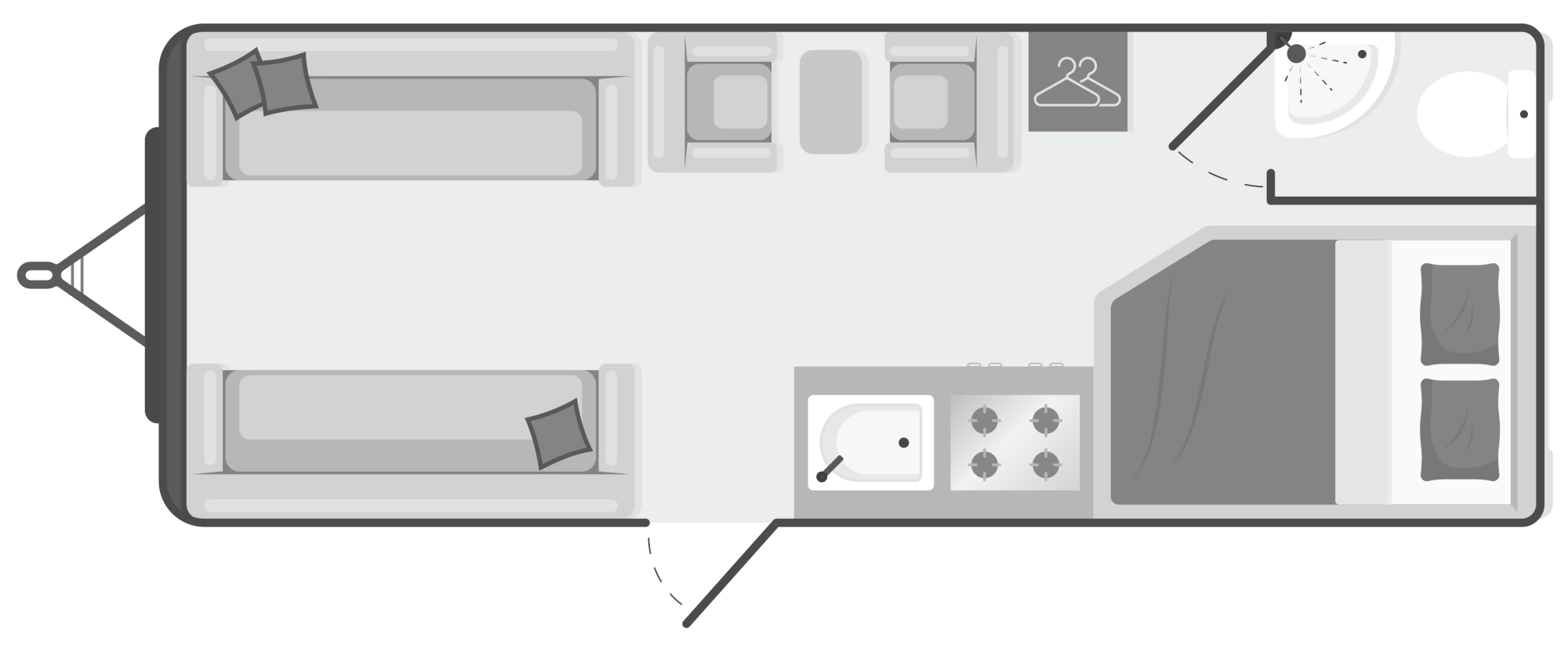 Caravan Floor Plan