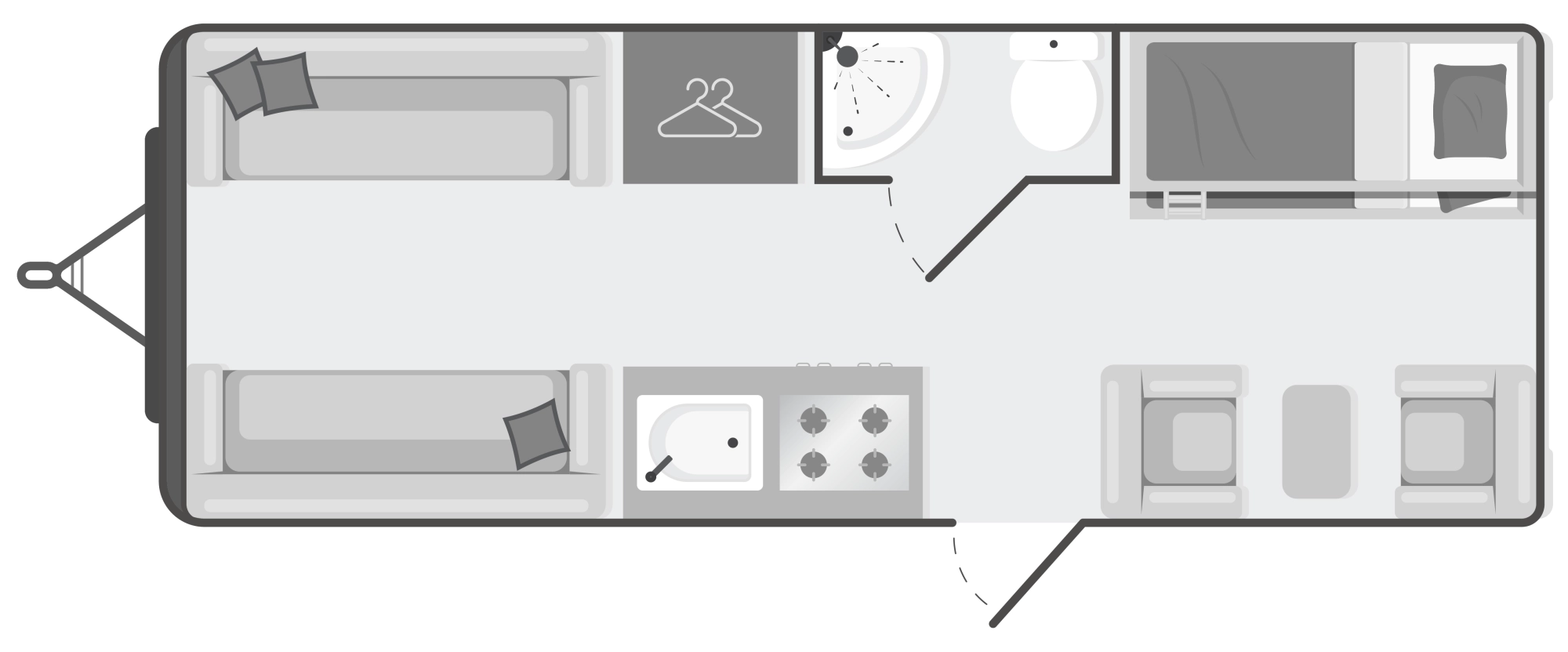 Caravan Floor Plan