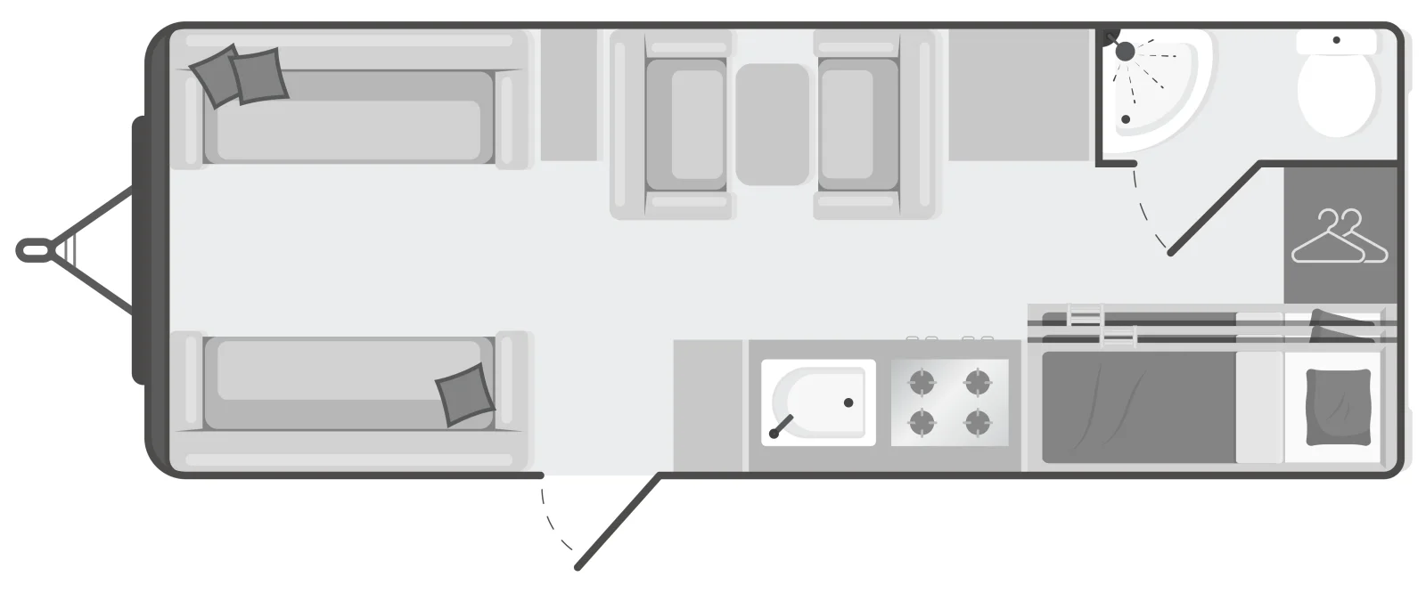 Caravan Floor Plan