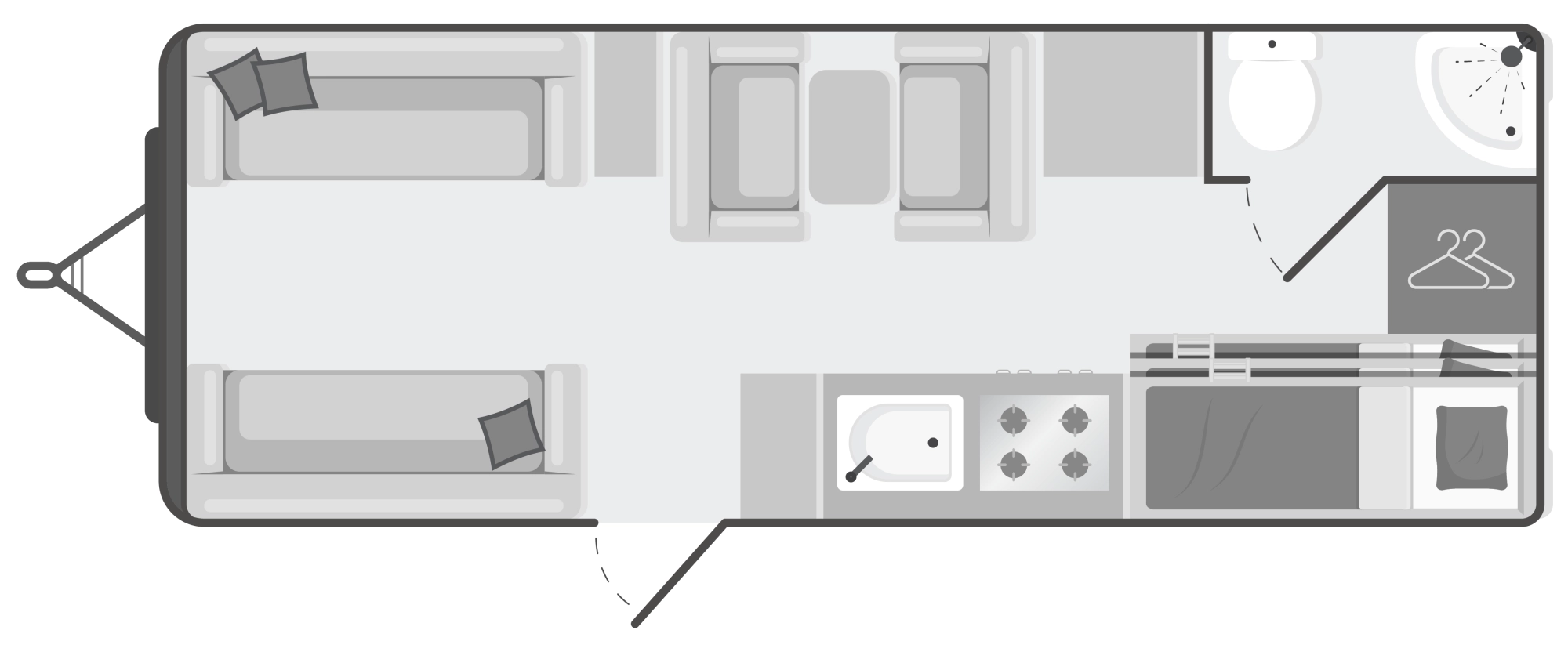 Caravan Floor Plan