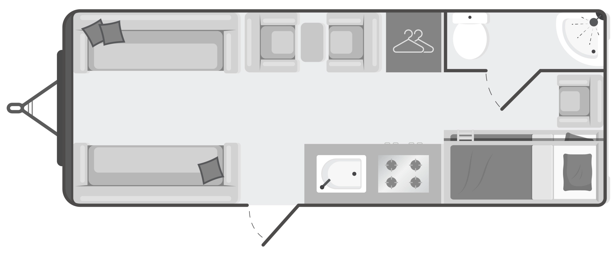 Caravan Floor Plan