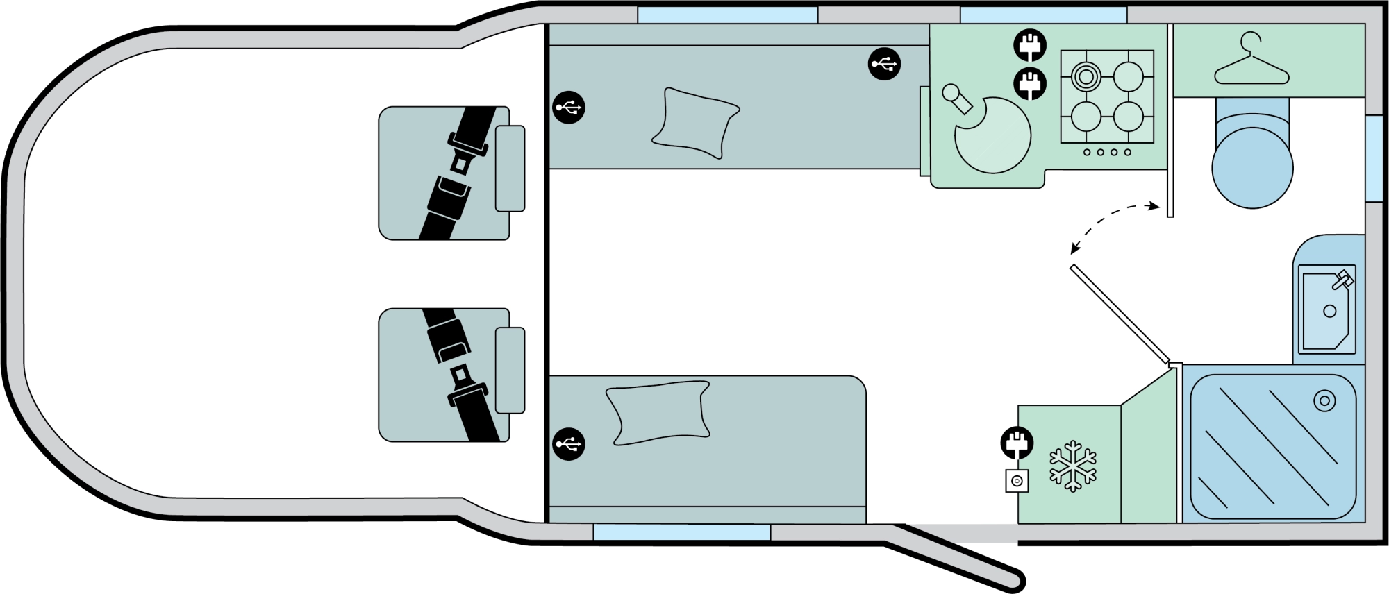 Caravan Floor Plan
