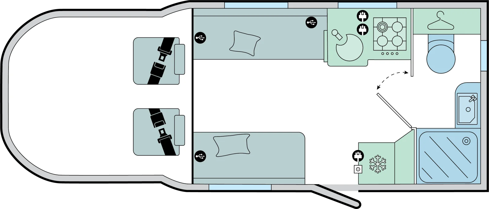 Caravan Floor Plan