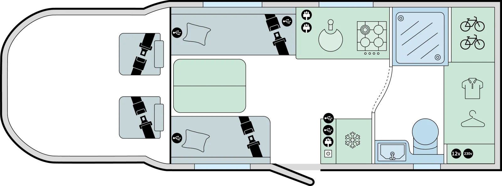 Caravan Floor Plan
