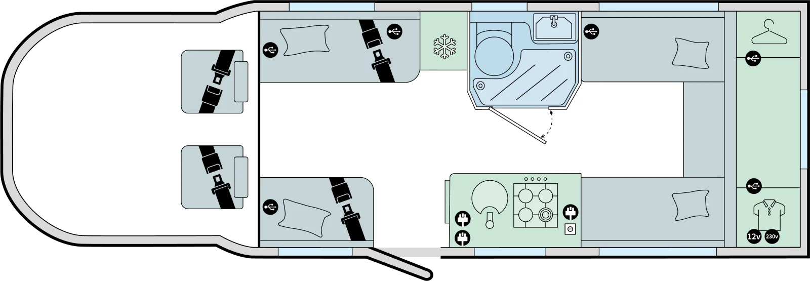 Caravan Floor Plan