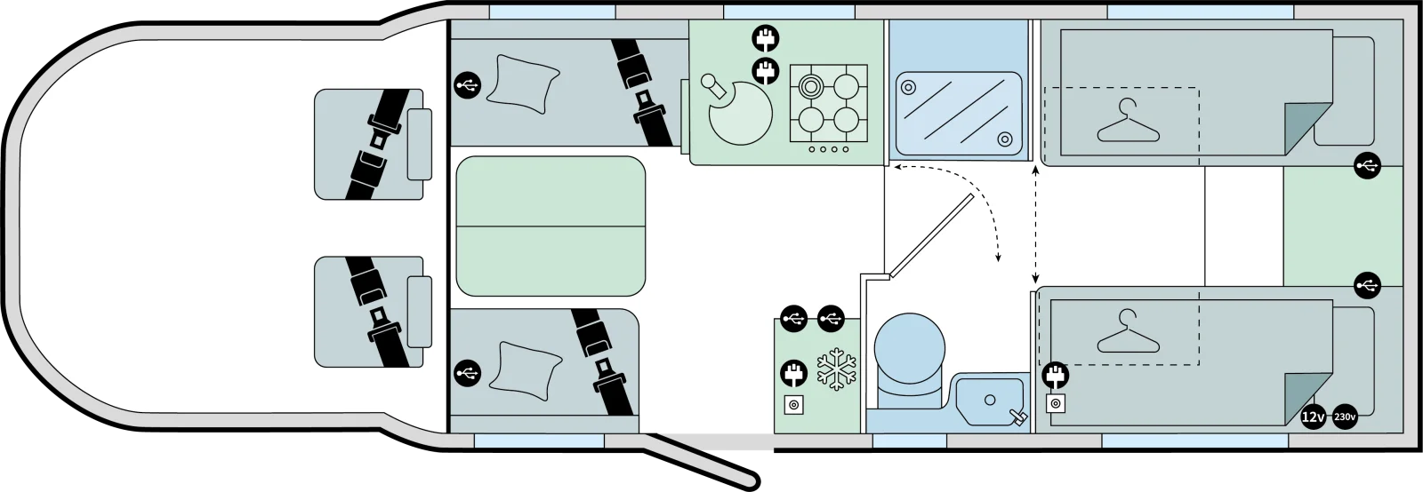 Caravan Floor Plan