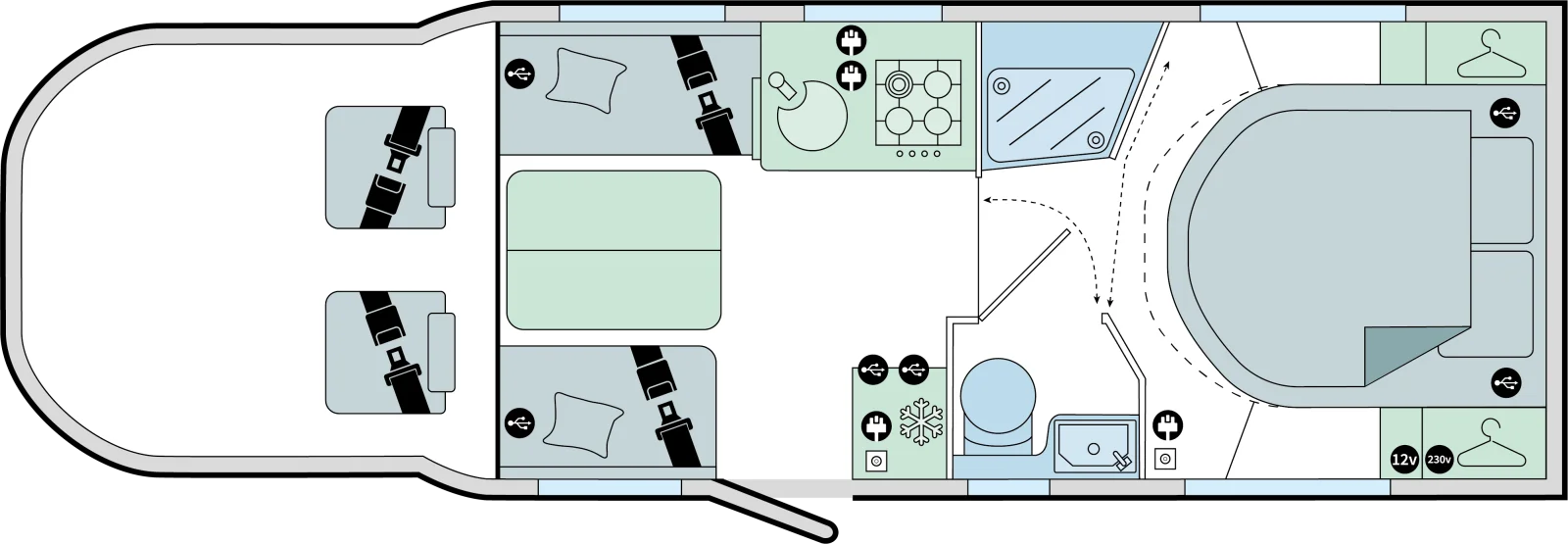 Caravan Floor Plan
