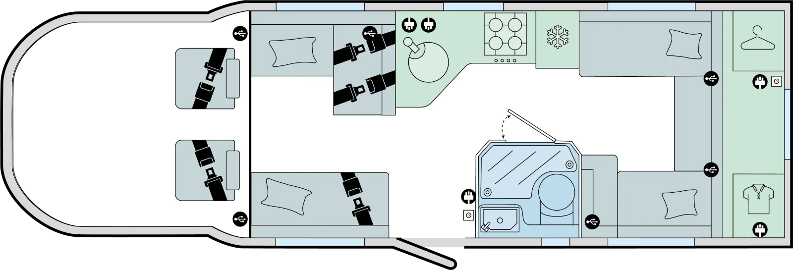 Caravan Floor Plan