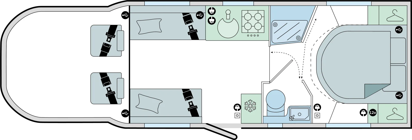 Caravan Floor Plan