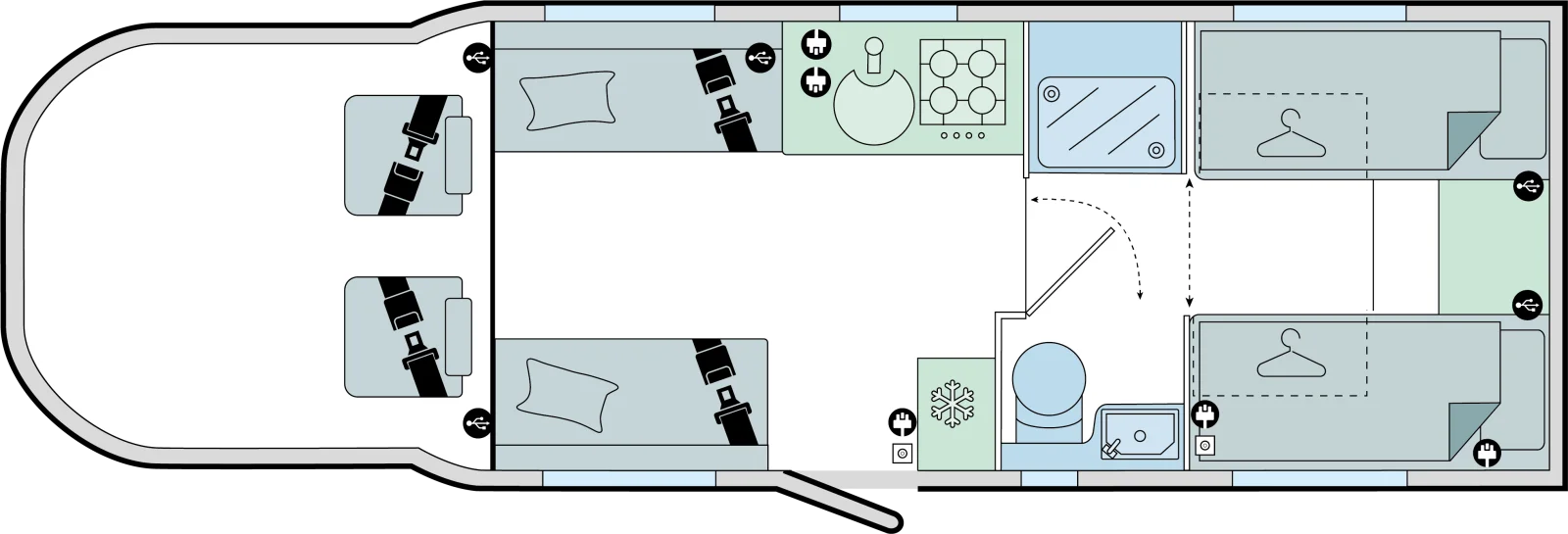 Caravan Floor Plan