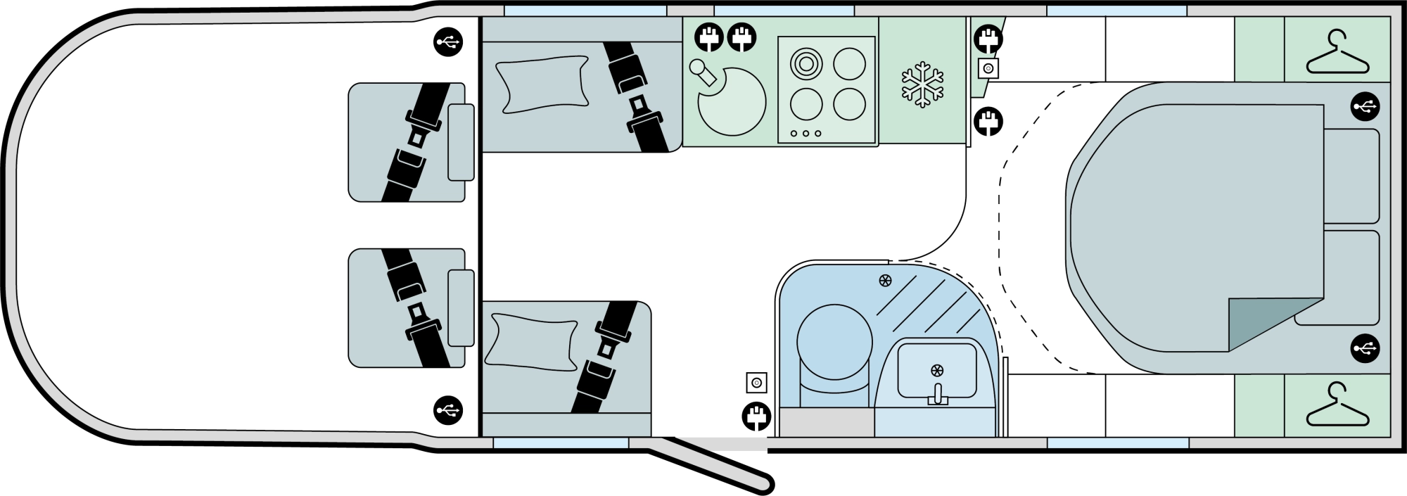 Caravan Floor Plan