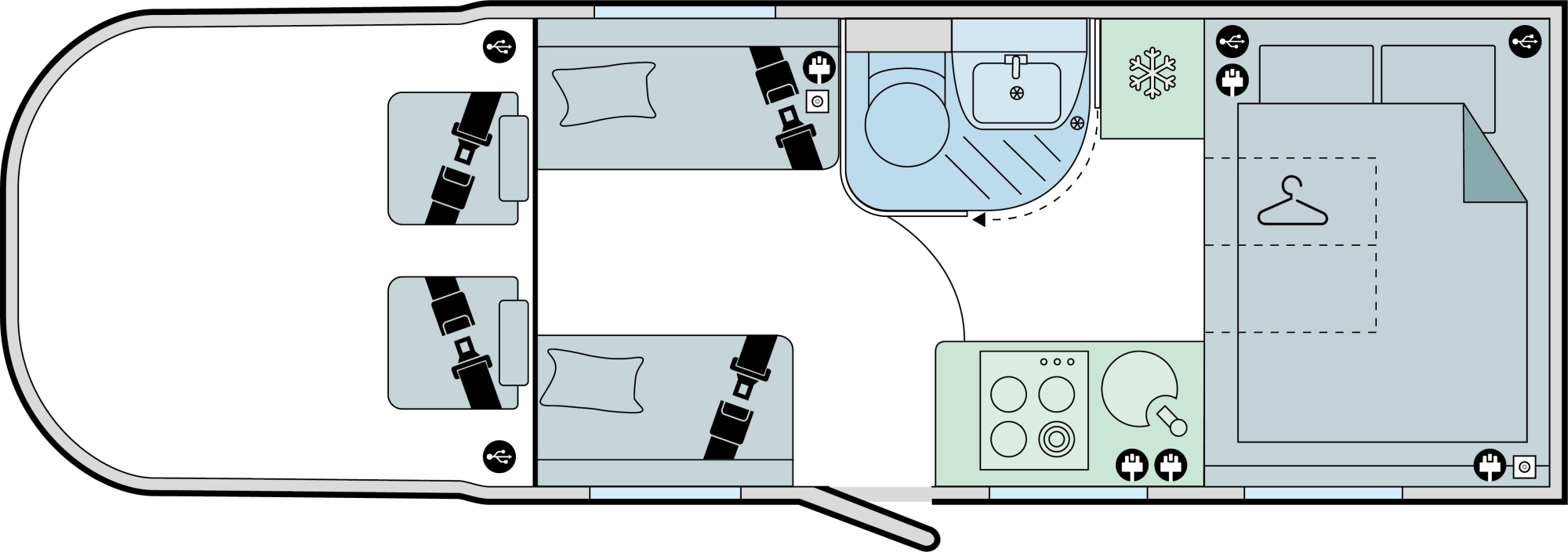 Caravan Floor Plan