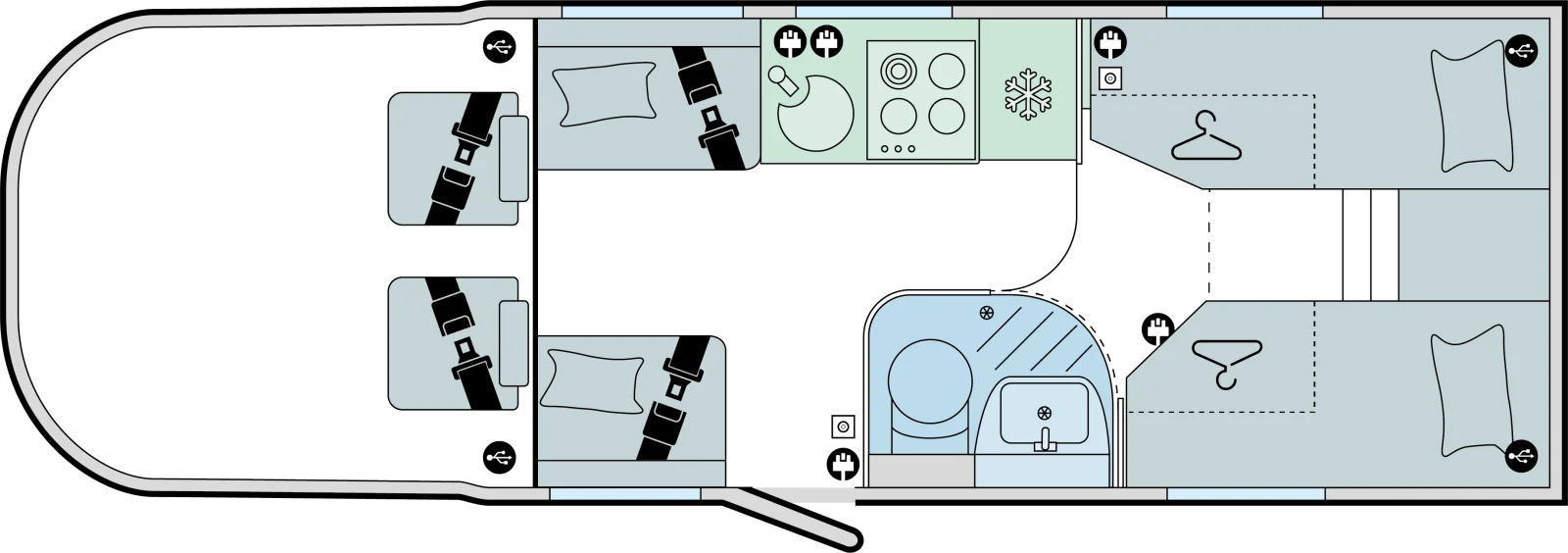 Caravan Floor Plan