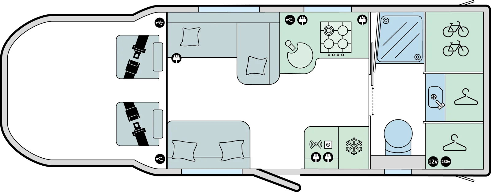 Caravan Floor Plan