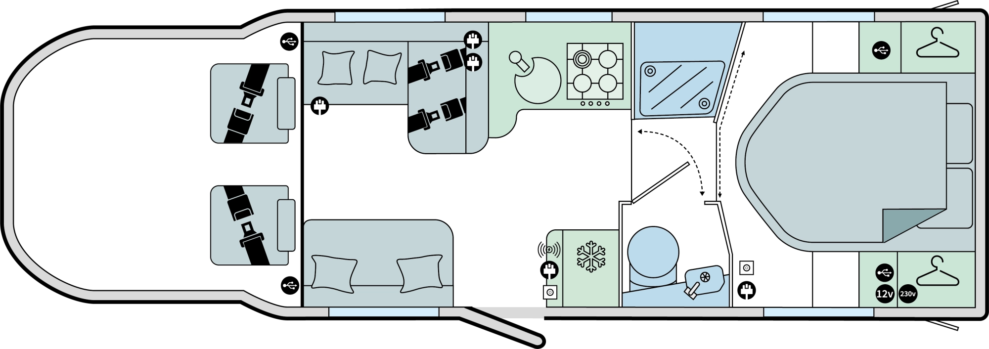 Caravan Floor Plan