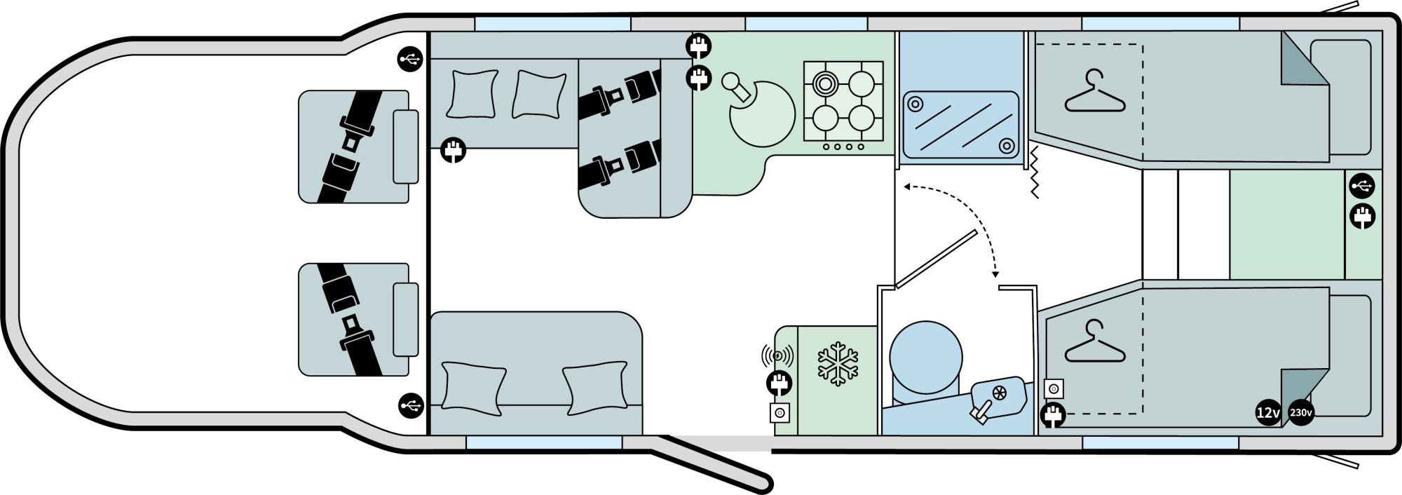 Caravan Floor Plan