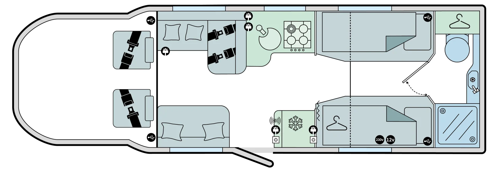 Caravan Floor Plan