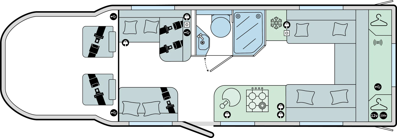 Caravan Floor Plan