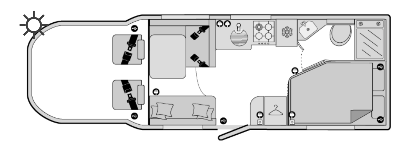 Caravan Floor Plan