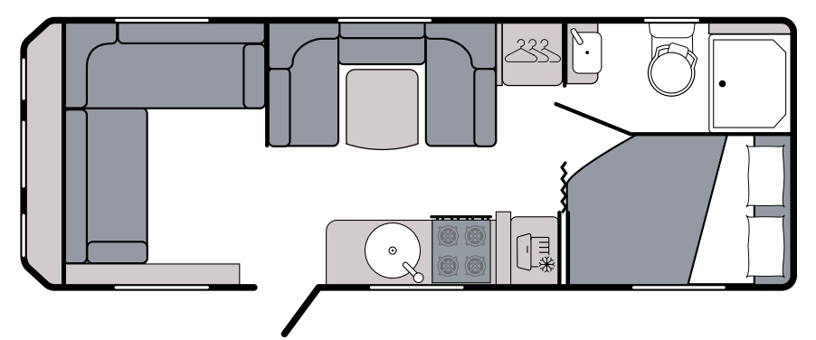 Caravan Floor Plan