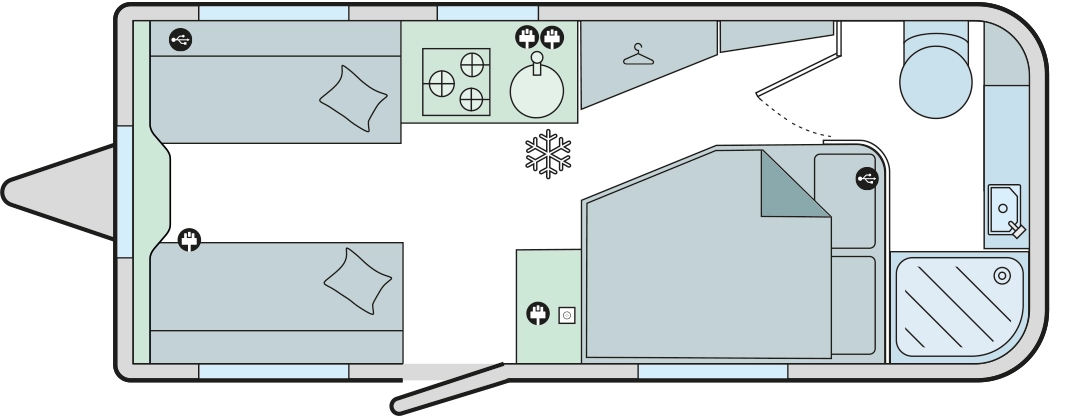 Caravan Floor Plan