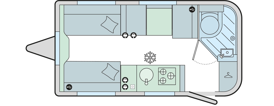 Caravan Floor Plan