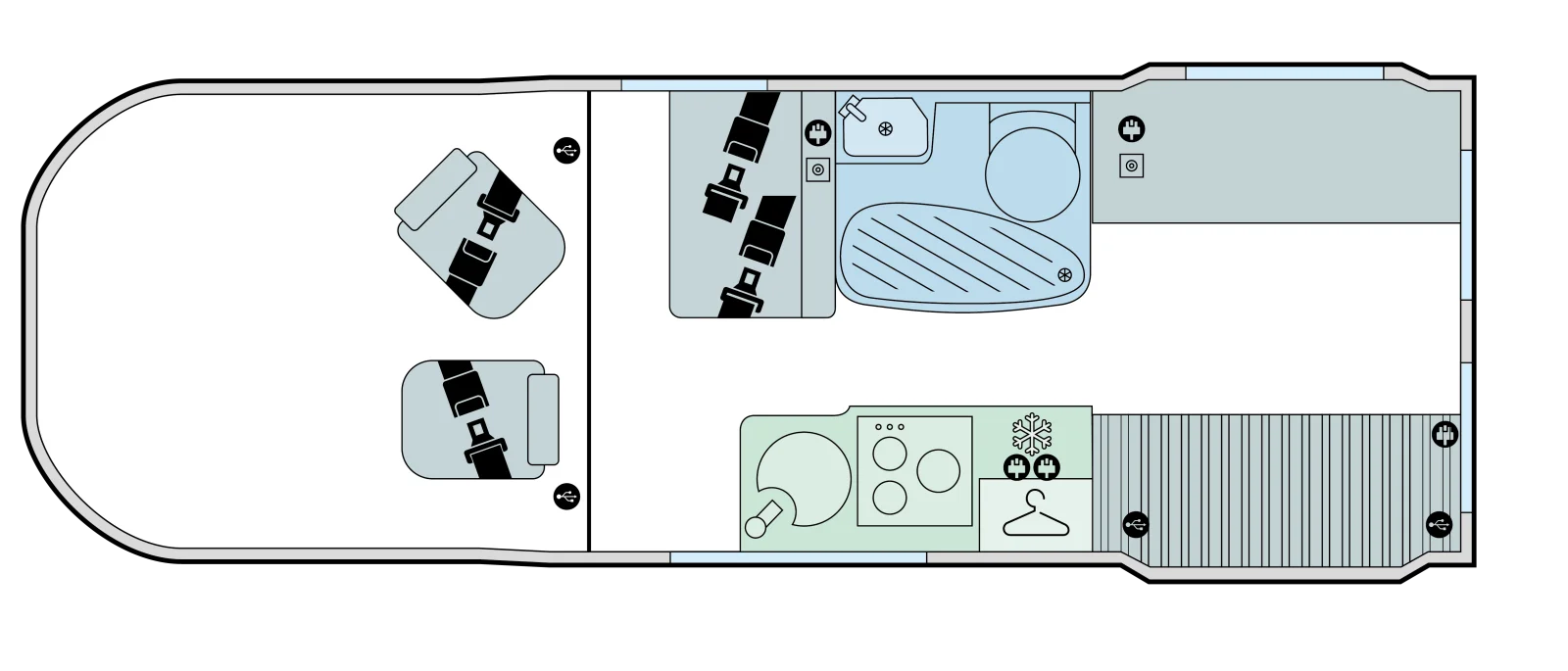 Caravan Floor Plan