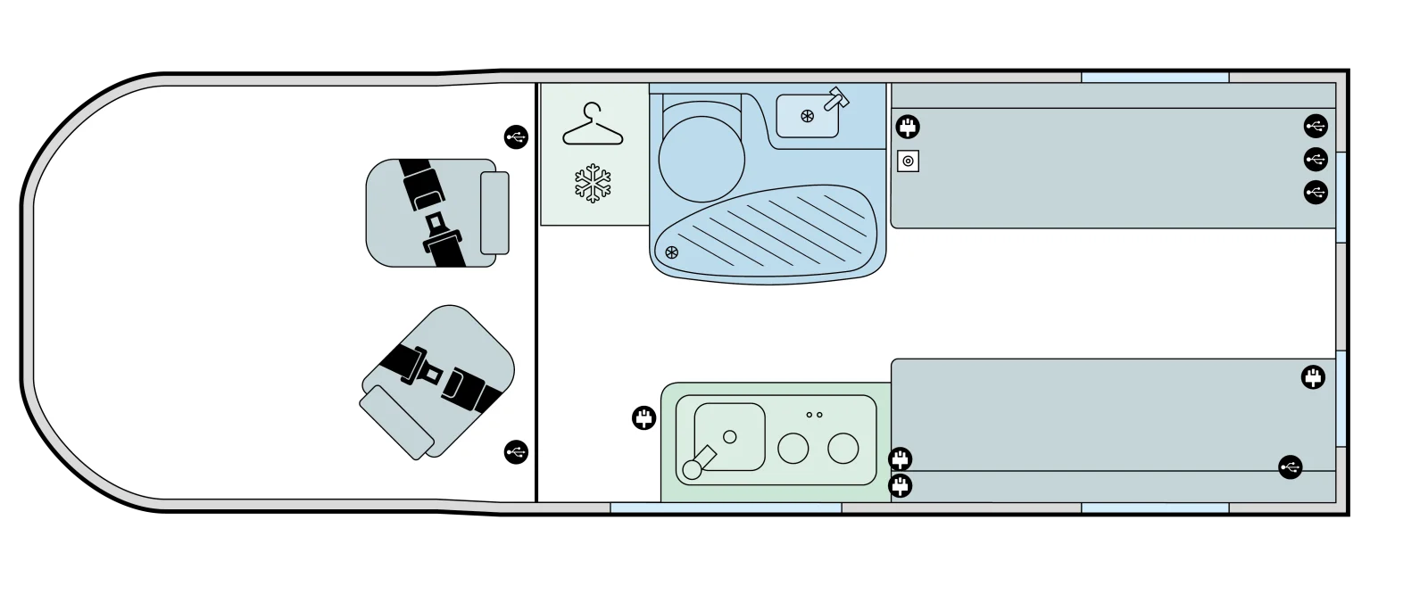 Caravan Floor Plan