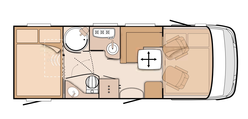 Caravan Floor Plan