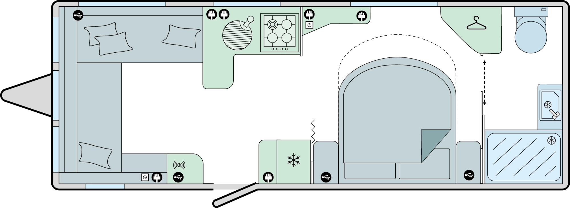 Caravan Floor Plan