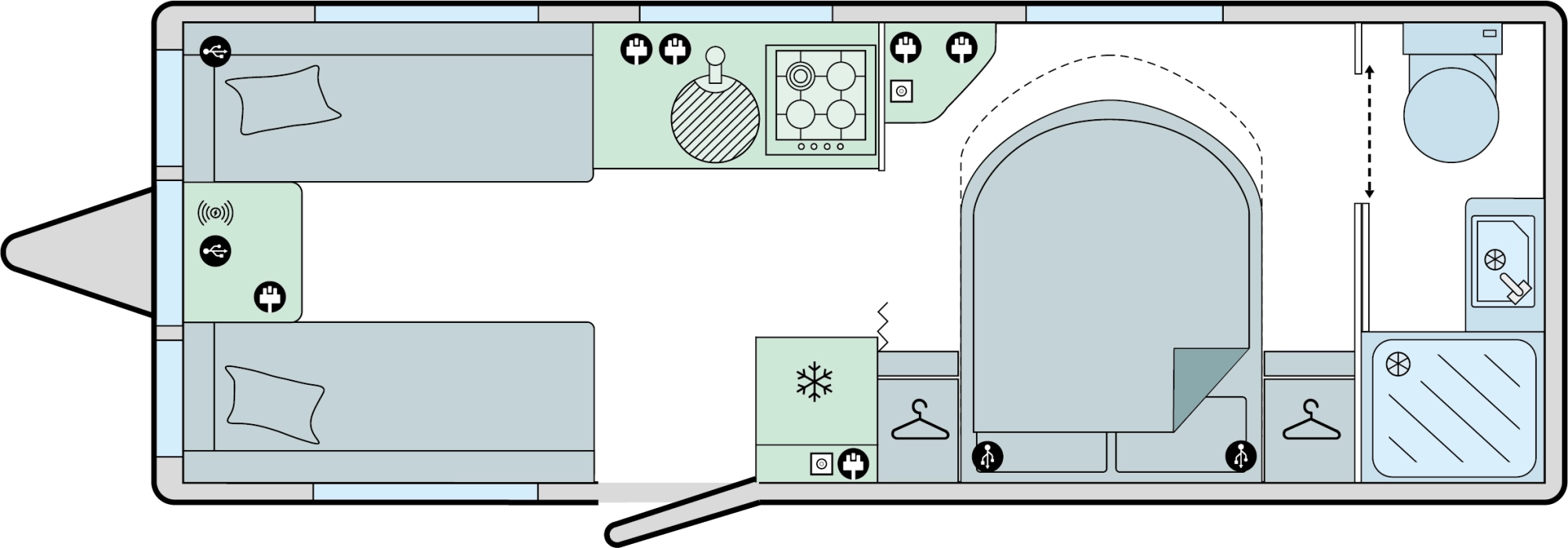 Caravan Floor Plan