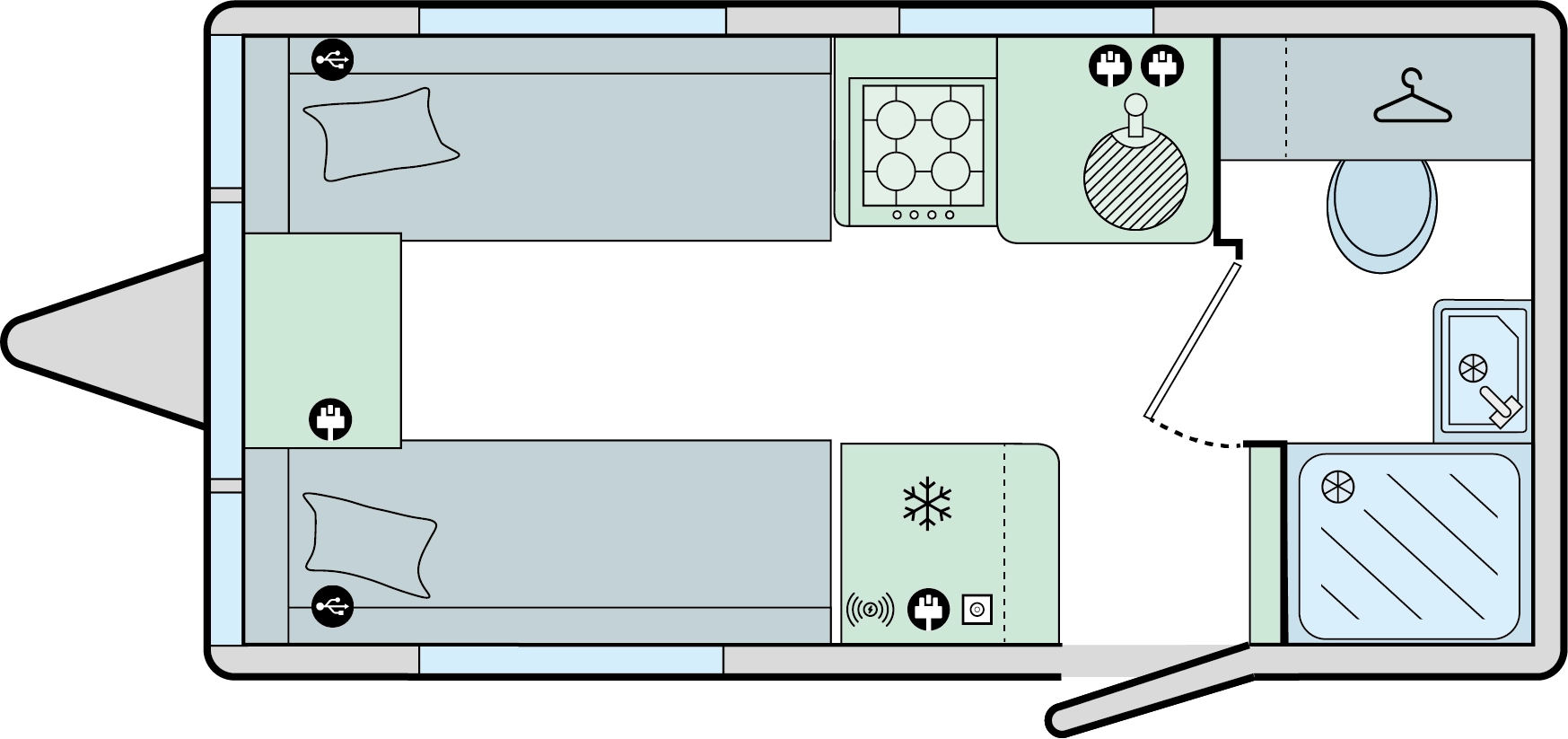 Caravan Floor Plan