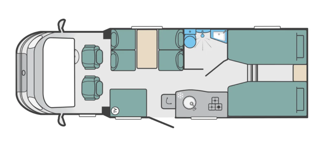 Caravan Floor Plan