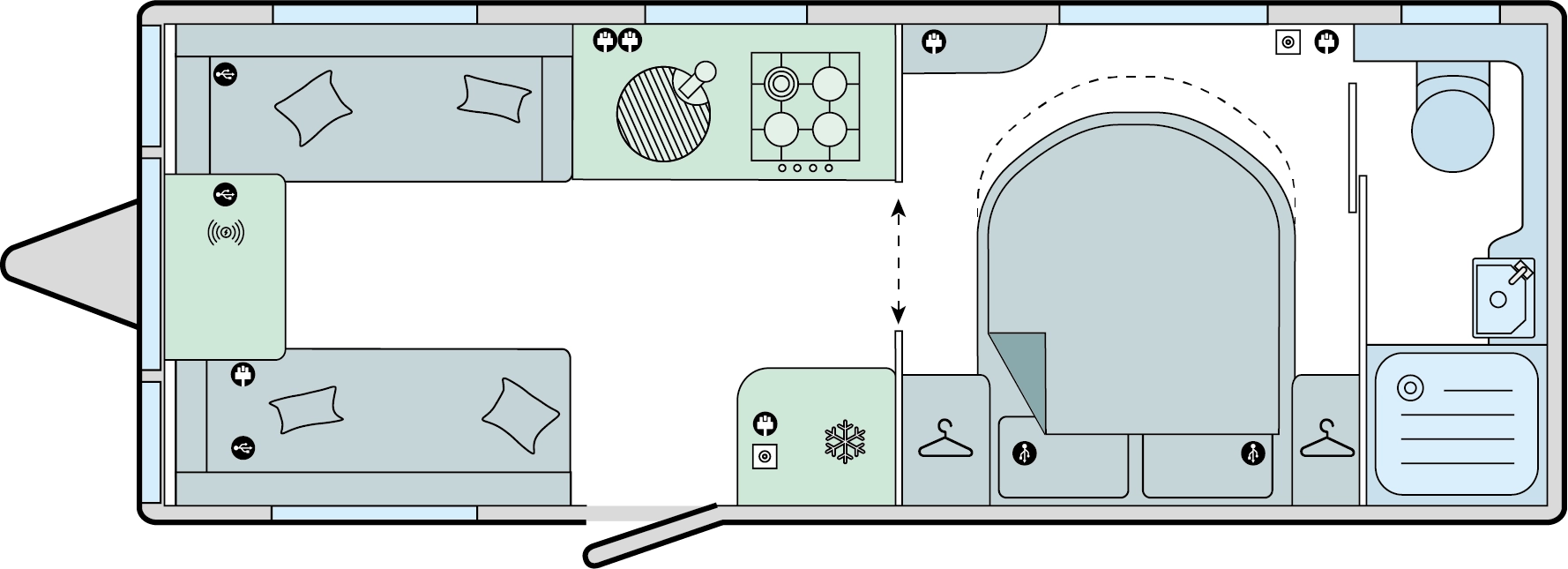 Caravan Floor Plan