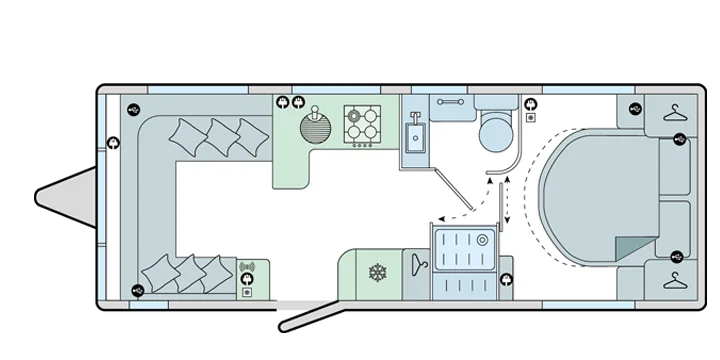 Caravan Floor Plan