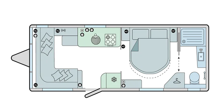 Caravan Floor Plan