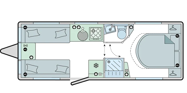Caravan Floor Plan