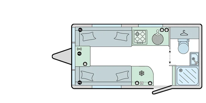 Caravan Floor Plan